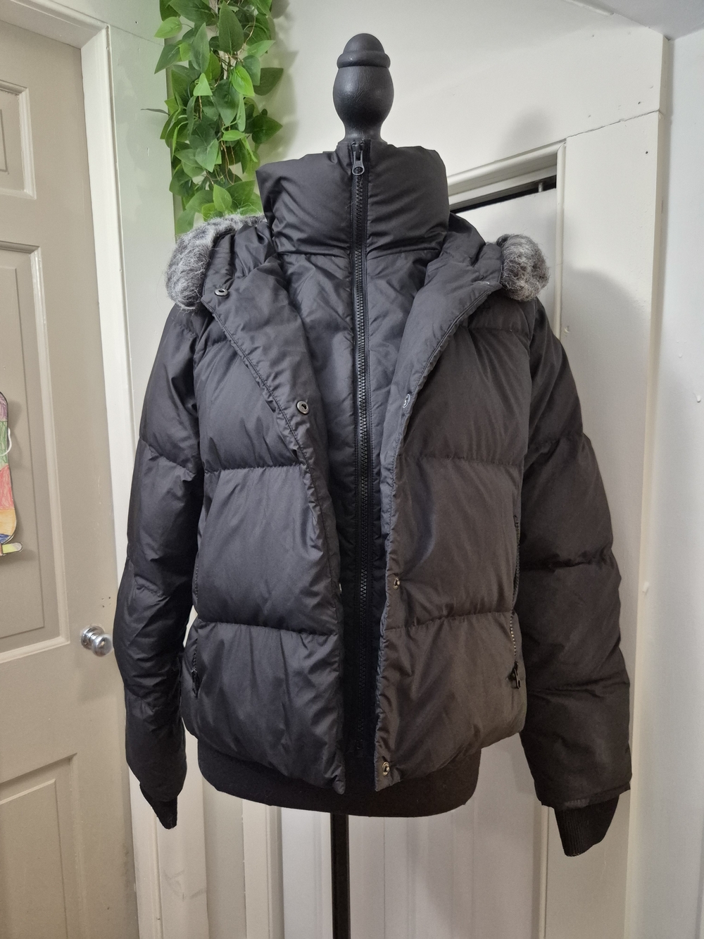 The North Face Black Jacket with White Logo